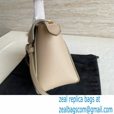 Celine mini belt pico Bag in grained calfskin khaki 2024