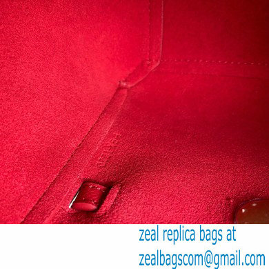 Celine mini belt pico Bag in grained calfskin red 2024