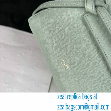 Celine mini belt pico Bag in grained calfskin vert fizz 2024