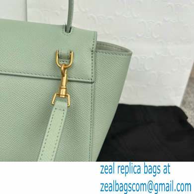 Celine mini belt pico Bag in grained calfskin vert fizz 2024