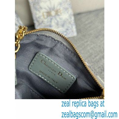 DIOR DiorTravel Myrte Zipped Key Case IN gray Oblique Jacquard 2024