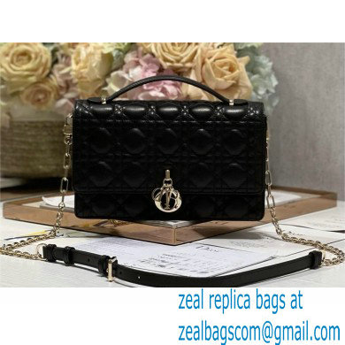 DIOR My Dior Top Handle Bag IN Black Cannage Lambskin 2024