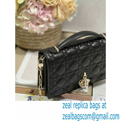 DIOR My Dior Top Handle Bag IN Black Cannage Lambskin 2024