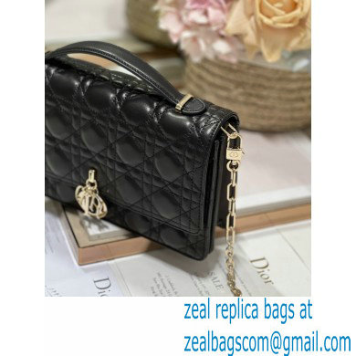 DIOR My Dior Top Handle Bag IN Black Cannage Lambskin 2024