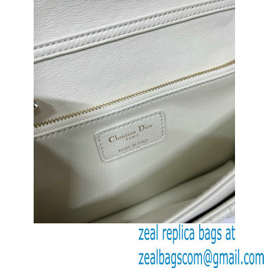 DIOR My Dior Top Handle Bag IN WHITE Cannage Lambskin 2024