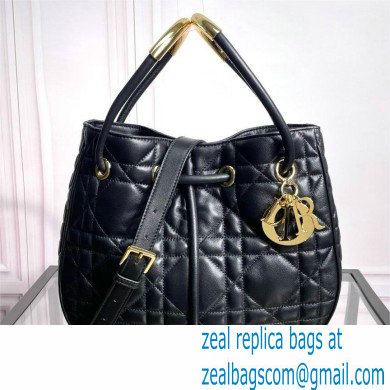 Dior Medium Nolita Bag in Black Macrocannage Lambskin 2024