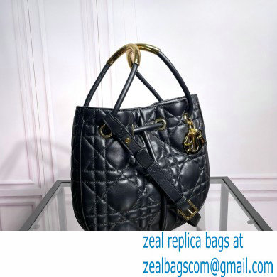 Dior Medium Nolita Bag in Black Macrocannage Lambskin 2024