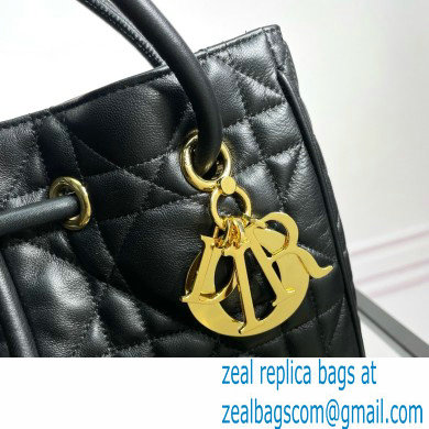 Dior Medium Nolita Bag in Black Macrocannage Lambskin 2024