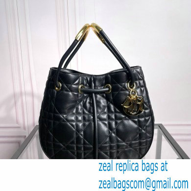 Dior Medium Nolita Bag in Black Macrocannage Lambskin 2024