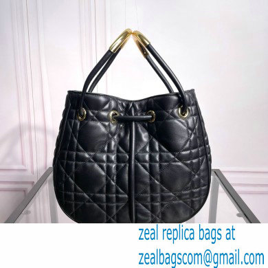 Dior Medium Nolita Bag in Black Macrocannage Lambskin 2024