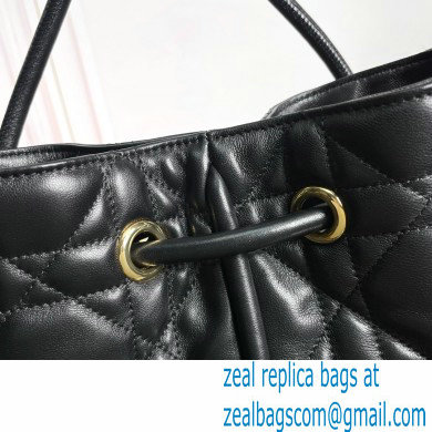 Dior Medium Nolita Bag in Black Macrocannage Lambskin 2024