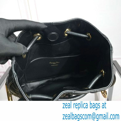 Dior Medium Nolita Bag in Black Macrocannage Lambskin 2024