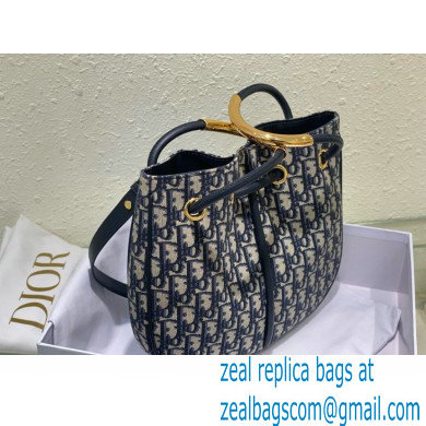 Dior Medium Nolita Bag in blue Oblique Jacquard 2024