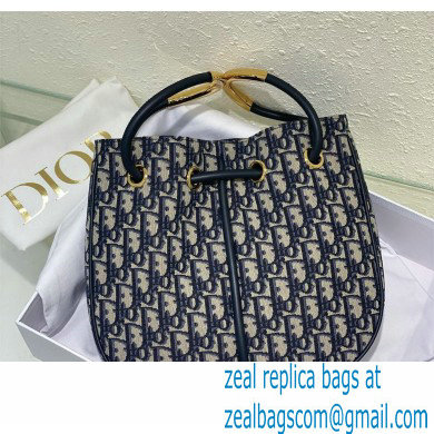 Dior Medium Nolita Bag in blue Oblique Jacquard 2024