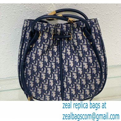 Dior Medium Nolita Bag in blue Oblique Jacquard 2024