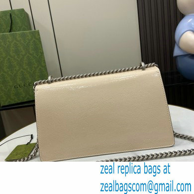 GUCCI Dionysus small shoulder bag IN white patent leather 795005 2024