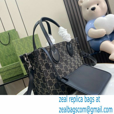 GUCCI Ophidia GG MEDIUM tote bag IN Black and grey GG denim 772183 2024