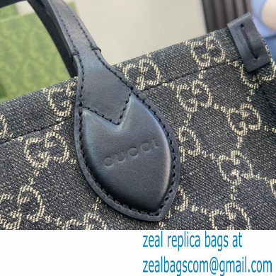 GUCCI Ophidia GG MEDIUM tote bag IN Black and grey GG denim 772183 2024