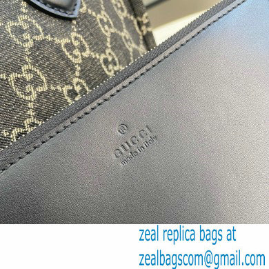 GUCCI Ophidia GG MEDIUM tote bag IN Black and grey GG denim 772183 2024