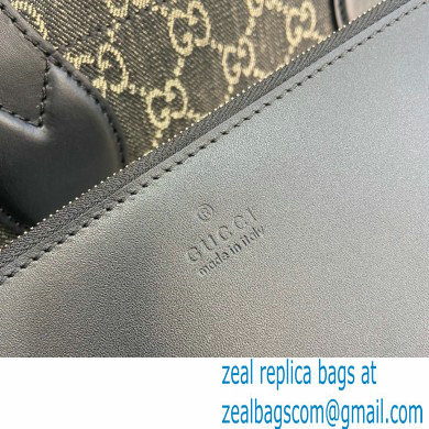 GUCCI Ophidia GG large tote bag IN Black and grey GG denim 772184 2024