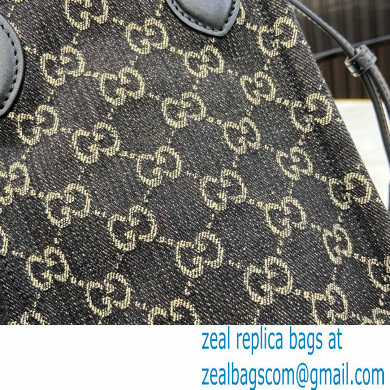 GUCCI Ophidia GG mini bag IN Black and grey GG denim 773730 2024