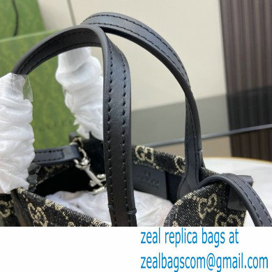 GUCCI Ophidia GG mini bag IN Black and grey GG denim 773730 2024