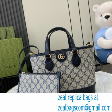 GUCCI Ophidia mini tote bag IN Beige and BLUE GG Supreme canvas 811716 2024