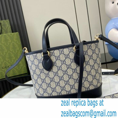 GUCCI Ophidia mini tote bag IN Beige and BLUE GG Supreme canvas 811716 2024