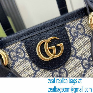 GUCCI Ophidia mini tote bag IN Beige and BLUE GG Supreme canvas 811716 2024