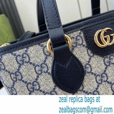 GUCCI Ophidia mini tote bag IN Beige and BLUE GG Supreme canvas 811716 2024