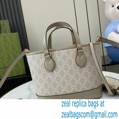 GUCCI Ophidia mini tote bag IN Beige and WHITE GG Supreme canvas 811716 2024