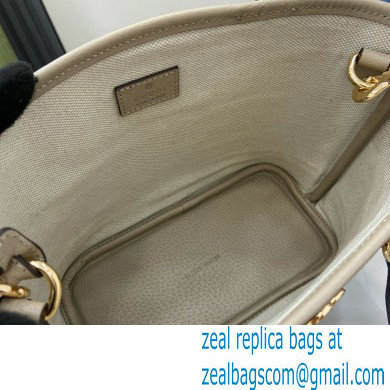 GUCCI Ophidia mini tote bag IN Beige and WHITE GG Supreme canvas 811716 2024