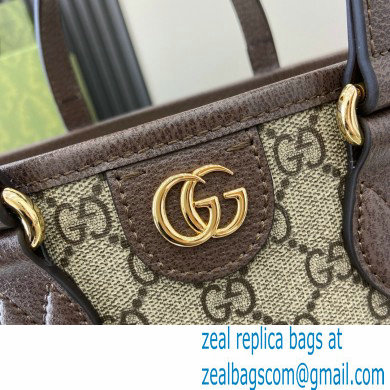 GUCCI Ophidia mini tote bag IN Beige and ebony GG Supreme canvas 811716 2024