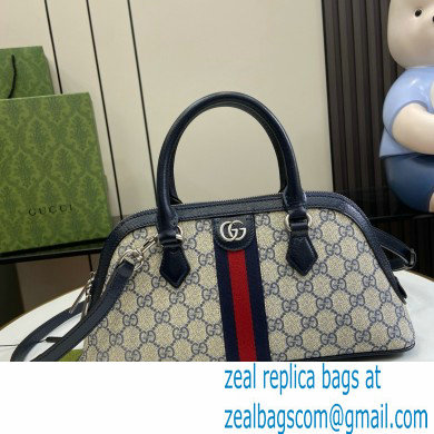 GUCCI Ophidia small top handle bag IN Beige and blue GG Supreme canvas 795249 2024