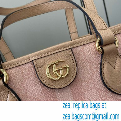 GUCCI Ophidia small tote bag IN Dusty pink GG Supreme canvas 765043 2024