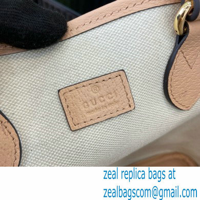 GUCCI Ophidia small tote bag IN Dusty pink GG Supreme canvas 765043 2024