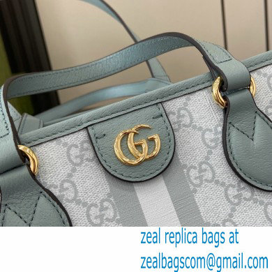 GUCCI Ophidia small tote bag IN SKY BLUE GG Supreme canvas 765043 2024