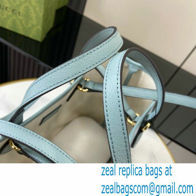 GUCCI Ophidia small tote bag IN SKY BLUE GG Supreme canvas 765043 2024