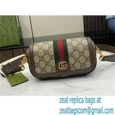 GUCCI Ophidia super mini shoulder bag IN Beige and ebony GG Supreme canvas 795466 2024