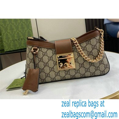 GUCCI Padlock GG SMALL shoulder bag 811705 BROWN 2024