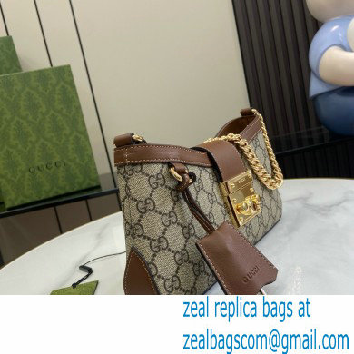 GUCCI Padlock GG SMALL shoulder bag 811705 BROWN 2024