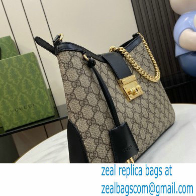 GUCCI Padlock GG medium shoulder bag 795113 BLACK 2024