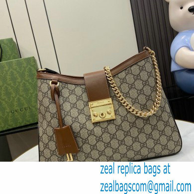 GUCCI Padlock GG medium shoulder bag 795113 BROWN 2024