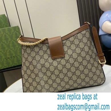 GUCCI Padlock GG medium shoulder bag 795113 BROWN 2024