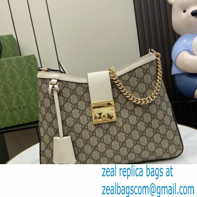 GUCCI Padlock GG medium shoulder bag 795113 WHITE 2024