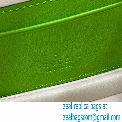 Gucci Bamboo 1947 mini top handle bag with Debossed Gucci logo 786482 green 2024