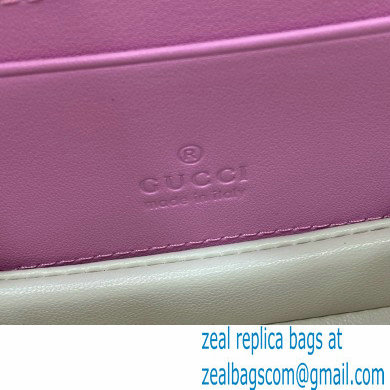 Gucci Bamboo 1947 mini top handle bag with Debossed Gucci logo 786482 pink 2024