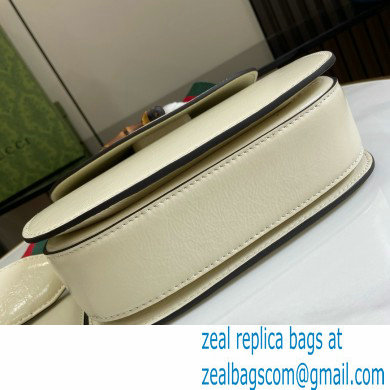 Gucci Bamboo 1947 small top handle bag in patent leather white 2024