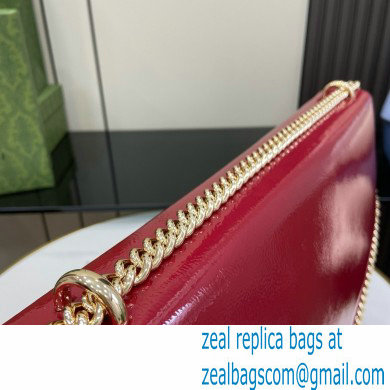 Gucci Dionysus large shoulder bag IN Rosso Ancora patent leather 795003 2024