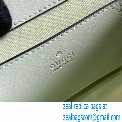 Gucci GG super mini shoulder bag 772794 leather Light Green 2024